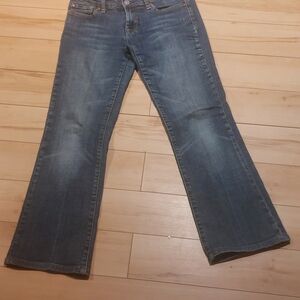 7 For All Mankind Women's Faded Blue Flare Jeans